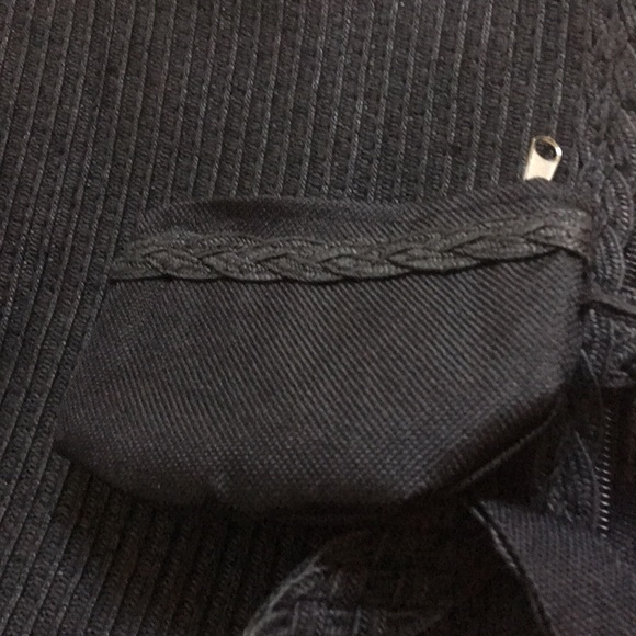 Coldwater Creek Black Woven Handbag/Travel Bag - Picture 5 of 6